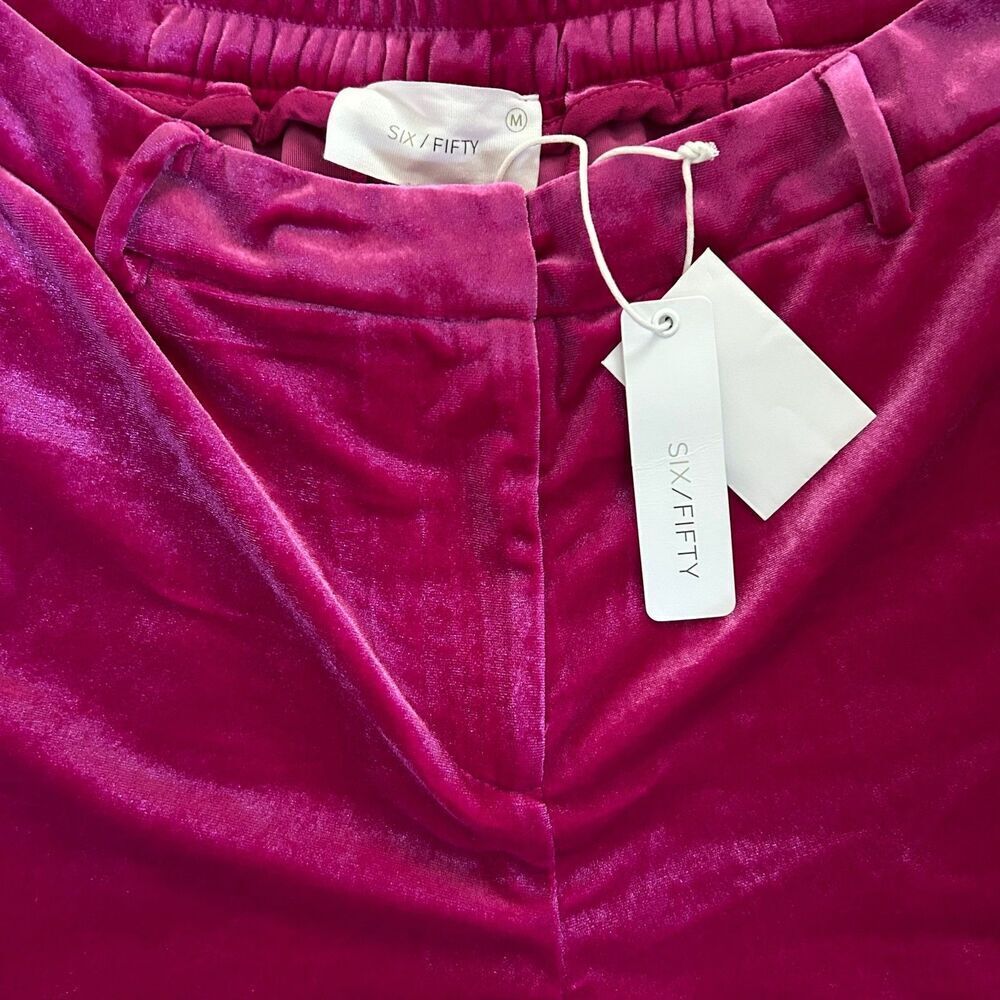 Six/Fifty NWT Adeline Velour Wide Leg Pant Medium - Picture 5 of 10